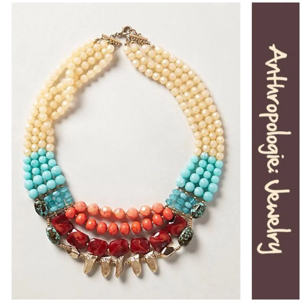 Anthro “Quimera Layered Necklace” - Picture 10 of 12